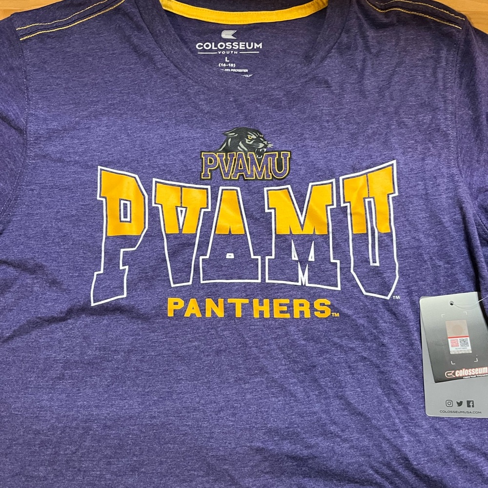 Colosseum Purple and Gold Panthers Tee